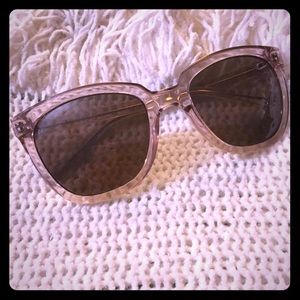 Pink Calvin Klein sunglasses